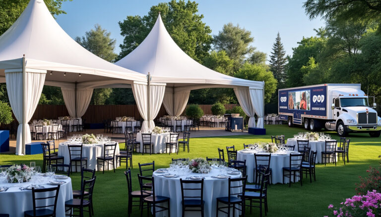 optimisez l’organisation de vos événements grâce à la location de matériel événementiel avec livraison incluse. gagnez du temps et facilitez la mise en place de vos réceptions, mariages ou séminaires en profitant d’un service clé en main, fiable et personnalisé.